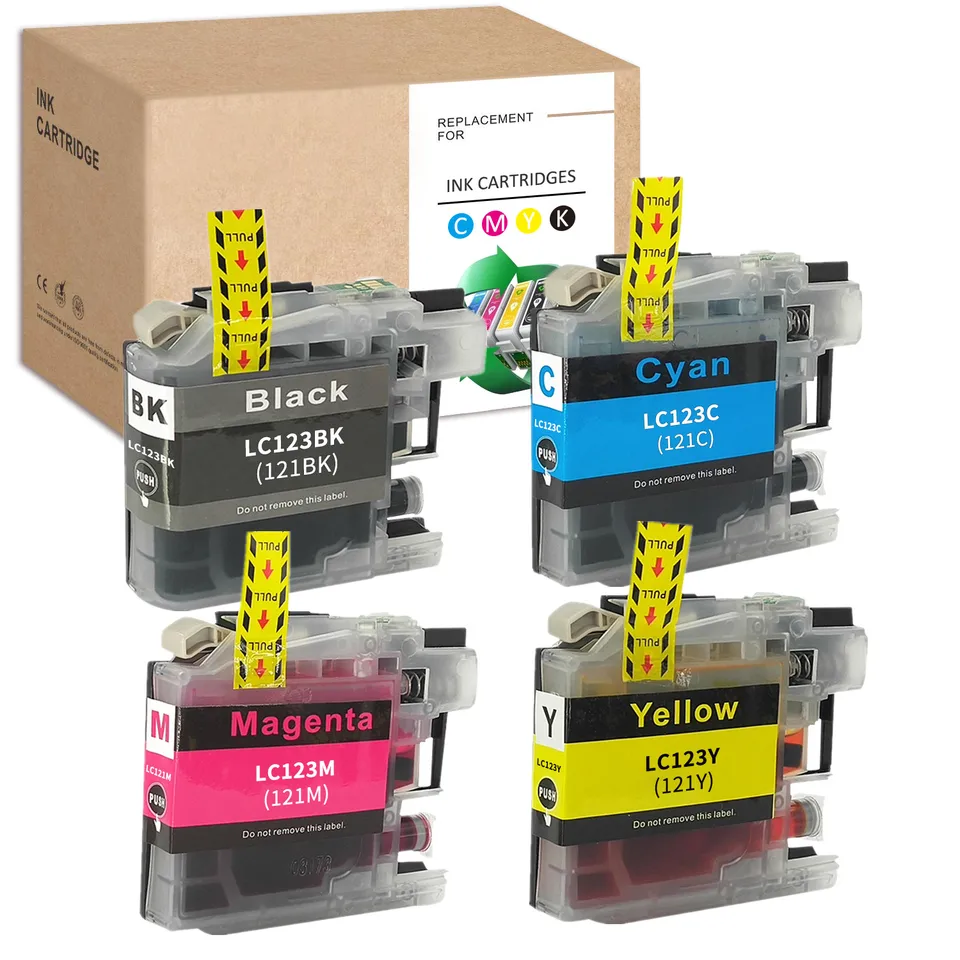 Hyggetech 10 stuks inktpatronen compatibel met Brother LC123XL LC123 voor Brother DCP-J4110DW, MFC-J4410DW, MFC-J470DW, MFC-J6520DW, MFC-J6720DW, MFC-J6920DW, MFC-J870DW, MFC-J4510DW, MFC-J4510DW