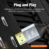 8K HDMI Cable 8K@60Hz 4K@120Hz HDMI 2.1 Ultra High Speed 48Gbps Adapter For RTX 3080 eARC HDR Video Cable PC Laptop TV box PS5 - Image 3