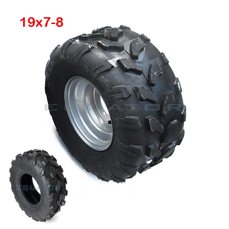 

19x7-8 Tyre with Rim Fit for ATV Buggy Quad Lawn Mower Garden Tractor 150cc 200cc 250cc 300cc Front Rear Wheel