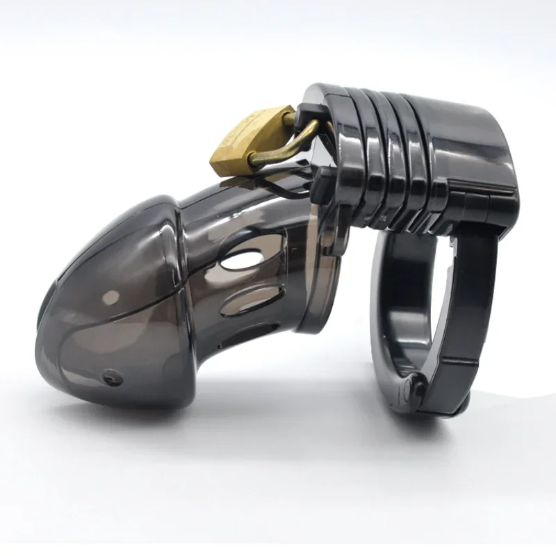 penis chastity cage chastity lock sex toy Chastity Cage Male Sex Toys Man Chastity Device Cock Cage with Adjustable Size Rings Brass Lock Locking Erotic Urethral Products