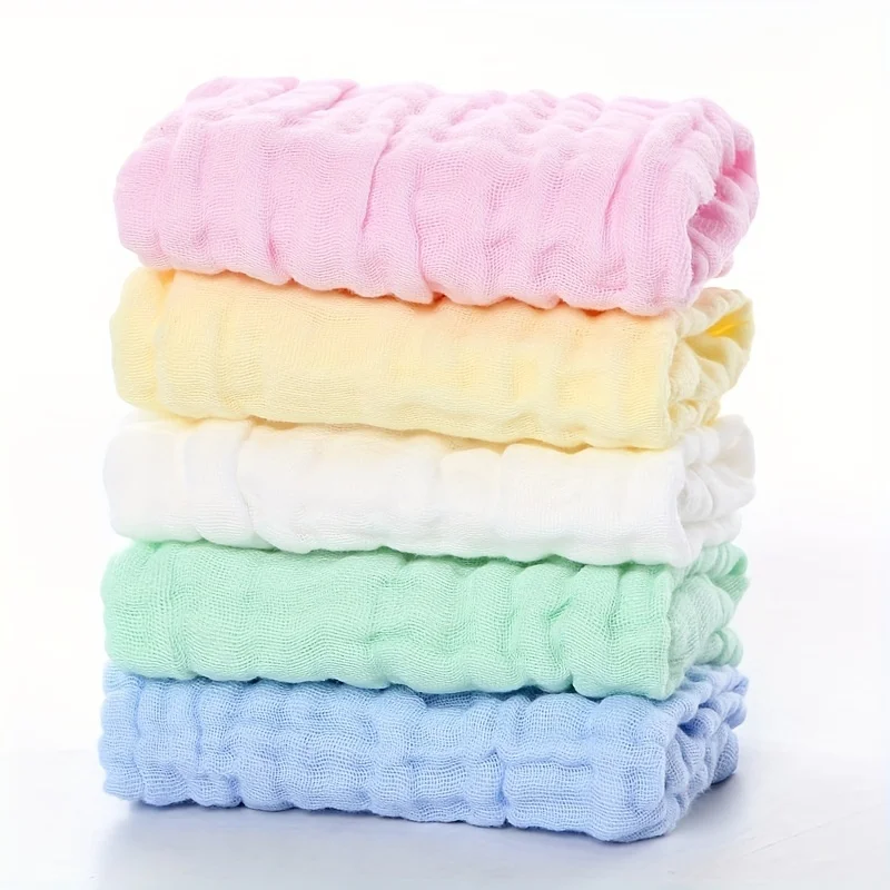 1Pcs Baby Bath Towel Cotton Muslin Squares 6 Layers Gauze Kid Facecloth Face Wash Wipe Hand Soft Newborn Stuff Handkerchief