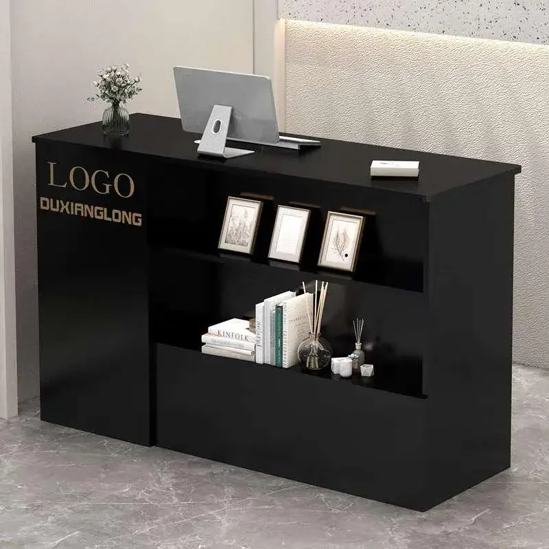Nordic Display Reception Desks Modern Small Bar Counter Office Reception Desks Cashier Luxury Mostrador Commercial Furniture