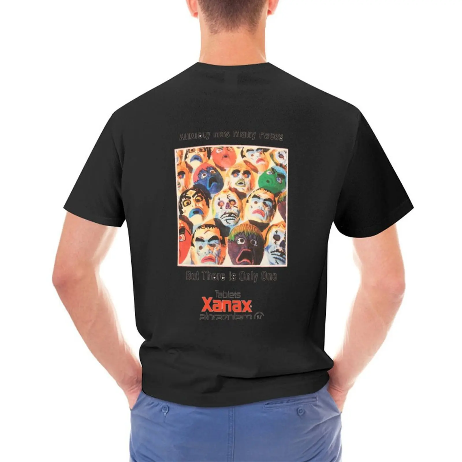 

Xanax has many faces T-Shirt tees Aesthetic clothing kawaii clothes korean fashion fitted t shirts for men