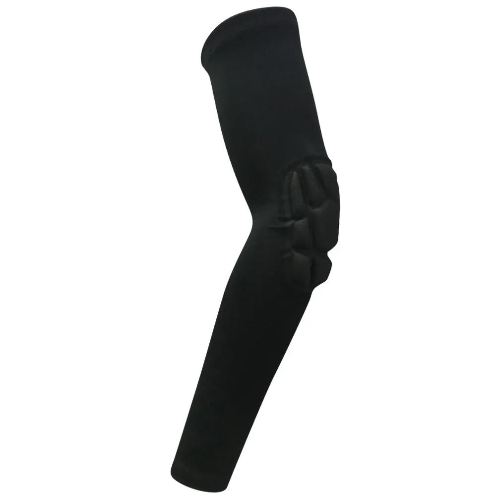 1Pcs 블랙 암 슬리브 보호용 팔꿈치 슬리브 긴 팔꿈치 보호대 라이딩 자전거 야외 농구 러닝 사이클링