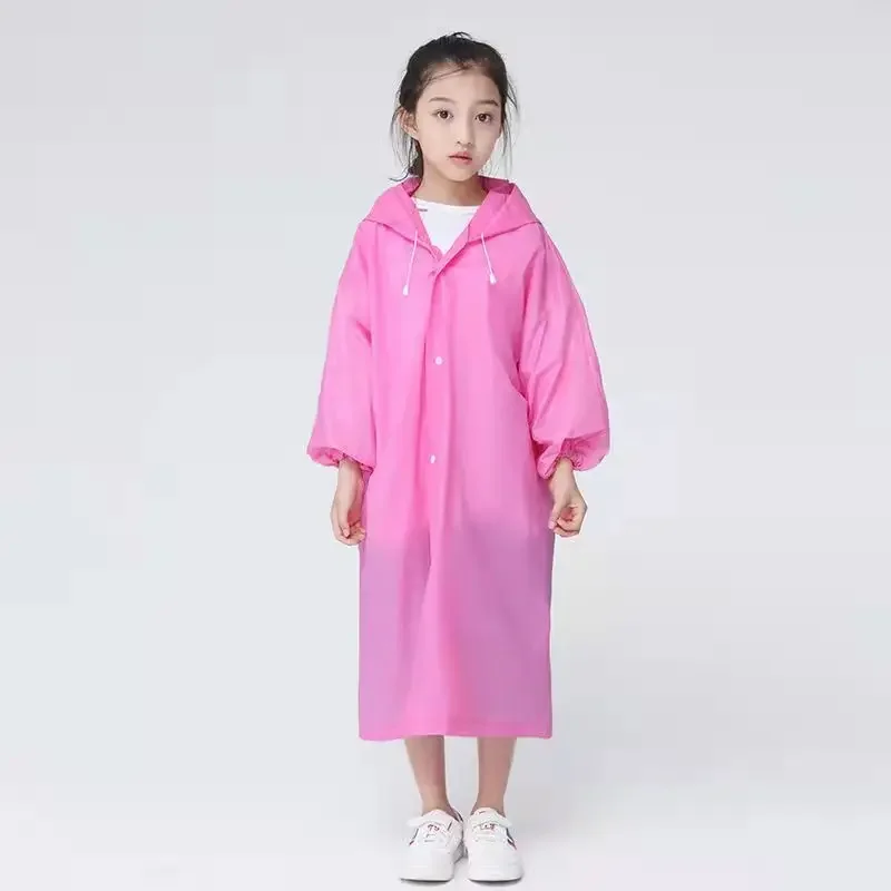 Raincoat Poncho Children Rain Poncho Non-Disposable Travel Rain Gear Coat Outdoor Hiking Accessories Waterproof