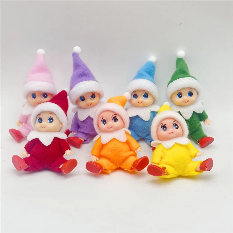 Happy New Year Pedents Kids Gifts Favor Household Lovely Christmas Elf Baby Doll Oranments Merry Christmas Decor For Home