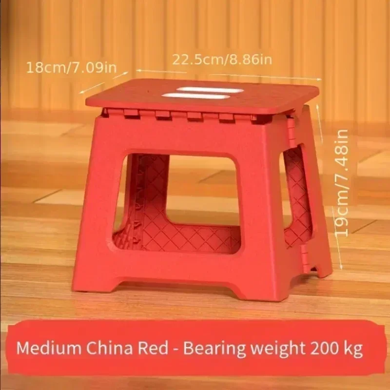 2024 New Adult Children Portable Folding Stool Thickened Plastic Saddle Chair For Outdoor Camping And Fishing 6