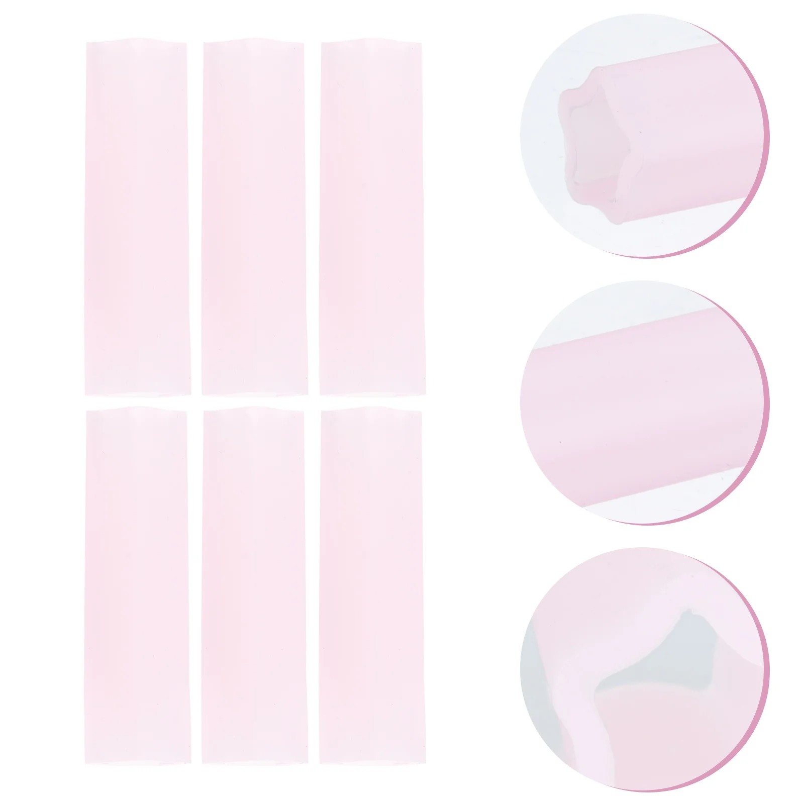 

6 Pcs Tweezers Scissors Protection Non-slip Manicure Tool Covers Make up Eyelash Caps Tip Protector Silica Gel Nail