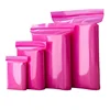 100Pcs PE Pink Thickened 0.13mm Clear Zip Lock Bags Dustproof Sealed Bag Pull Bone Plastic Storage Bag Reclosable Poly Zip Bags 2