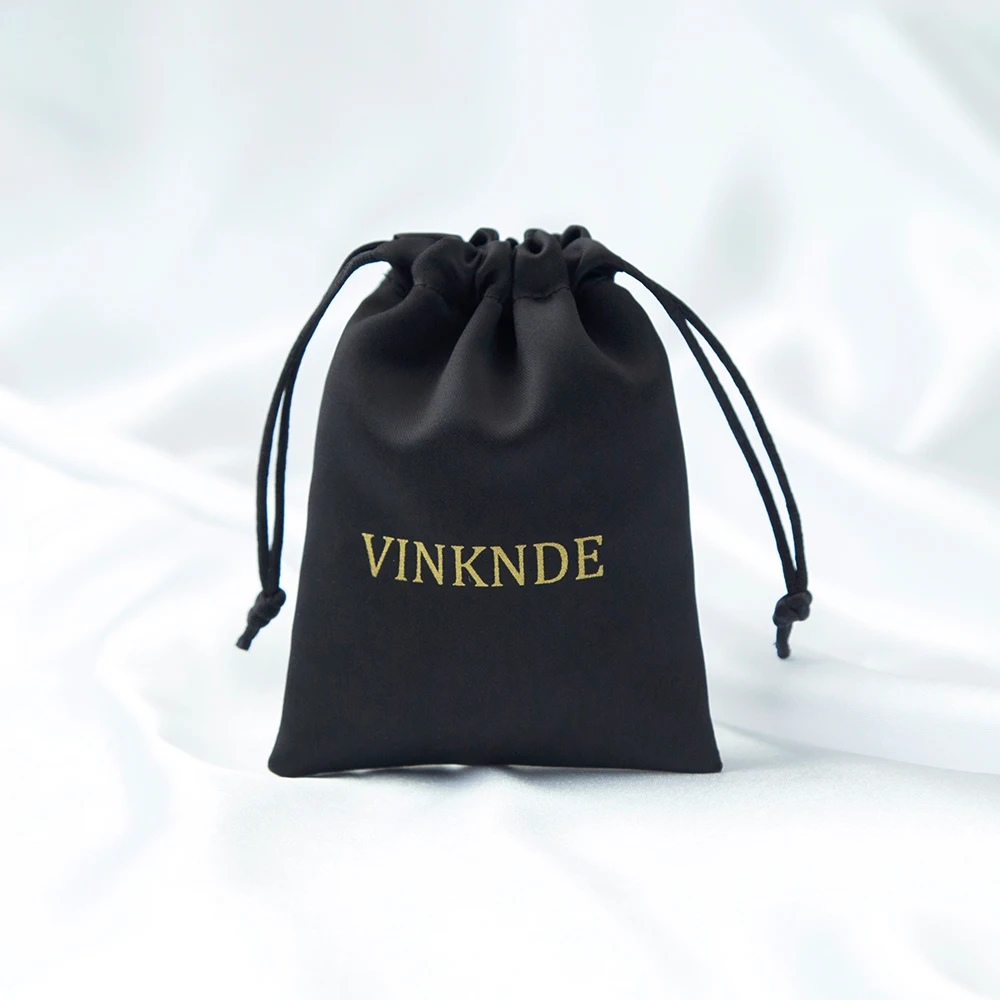 50 Stück personalisierte Seidenbeutel mit Logo und Namen, Satin-Geschenkbeutel für Hochzeiten, Süßigkeiten, Kosmetik, Make-up und Wimpern – Detail 20