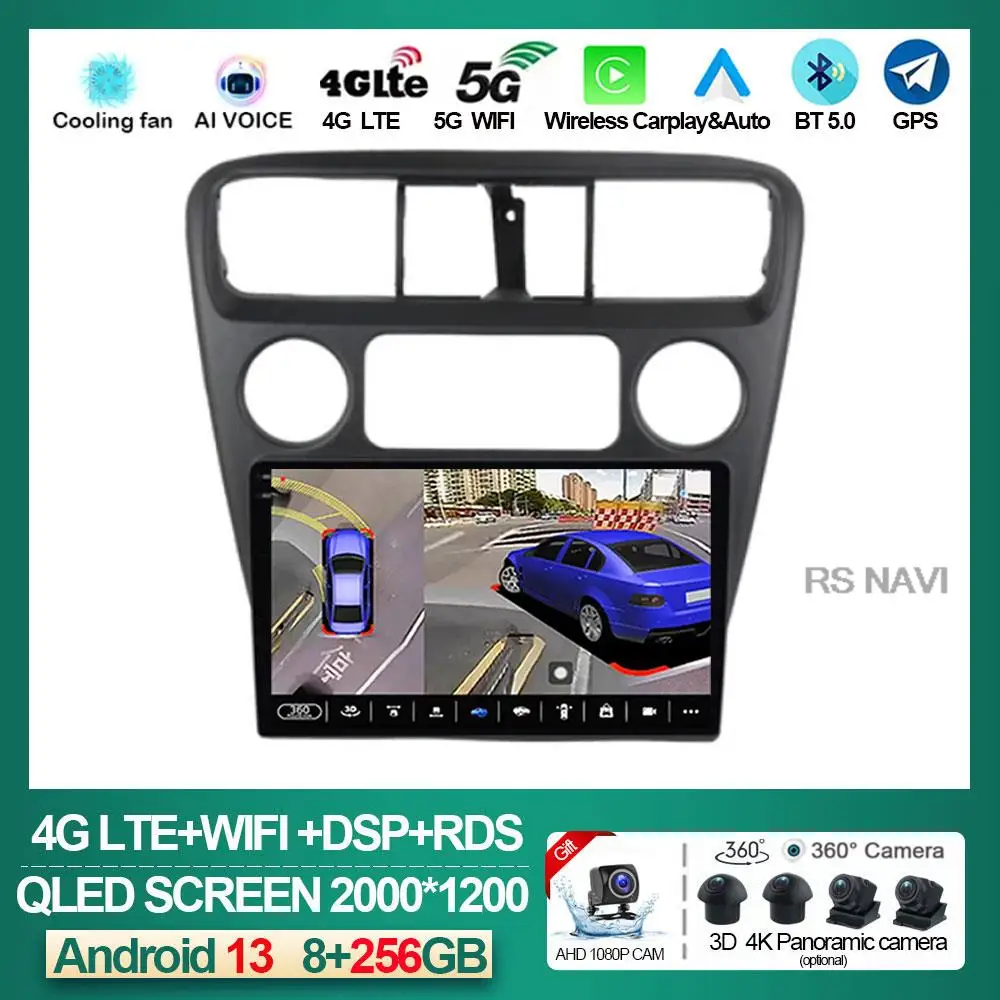 

Android 13 For Honda Accord 6 1997 - 2002 Car Radio Multimedia Player Navigation Stereo GPS Auto Head Unit No 2Din DSP WIFI 5G