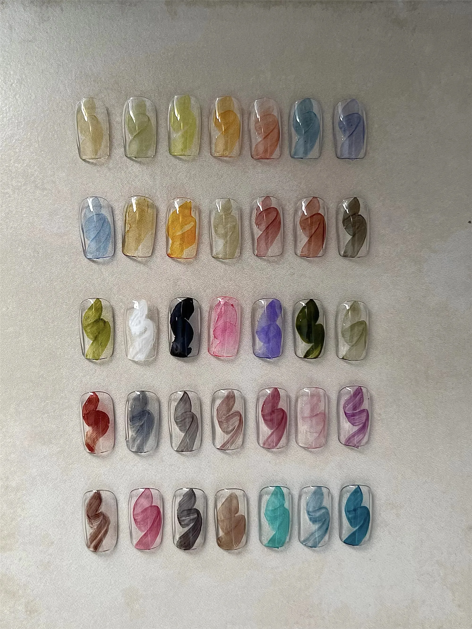 Dinagel 1-18 Color Nail Art Drawing Graffiti Pen Blooming Smoke Manicure Brush Painting Nail Drawing Pen DIY Tool