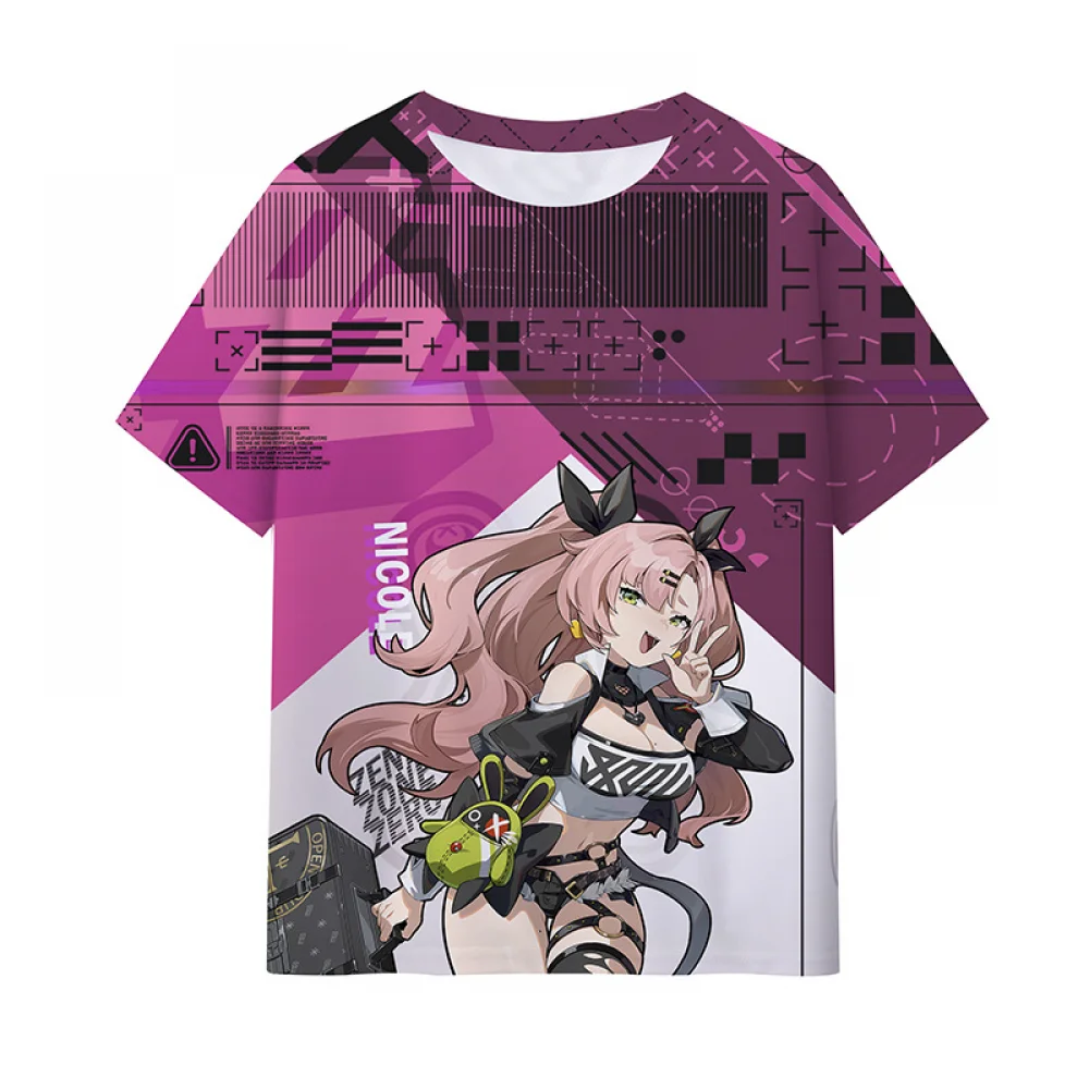 Camisetas con estampado 3D de Game Zero para hombre, camisetas deportivas unisex con gráficos informales para correr, ropa de manga corta para fiesta de carnaval y Halloween