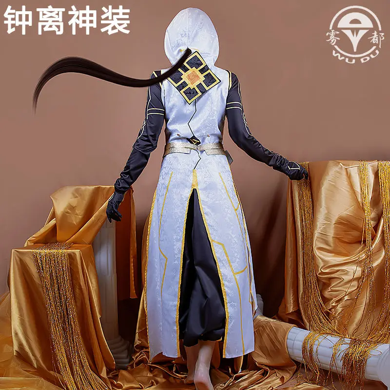 Game Genshin Impact Rex Lapis Morax Cosplay Outfits Zhongli Cosplay Costumes Full Set Cos Morax Game Suit for Halloween Zhong Li