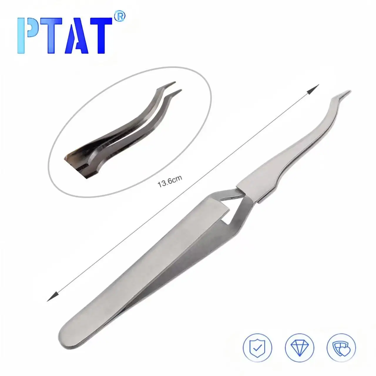 Dental Orthodontic Posterior Bracket Buccal Tube Bonding Tweezer Holder Placer Instrument