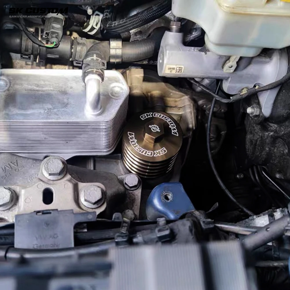 Gearbox Filter Housing SKFor VW Filter housing For Audi DSG 6 Speed Transmission Filter Cover Aluminum Alloy Cover Car Modification DQ250