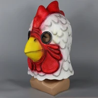 Hotline Майами Ричард петух маска игра косплей забавные животные накладка на голову белая маска петуха Хэллоуин фотореквизит маска сумасшедшая курица — изображение 3