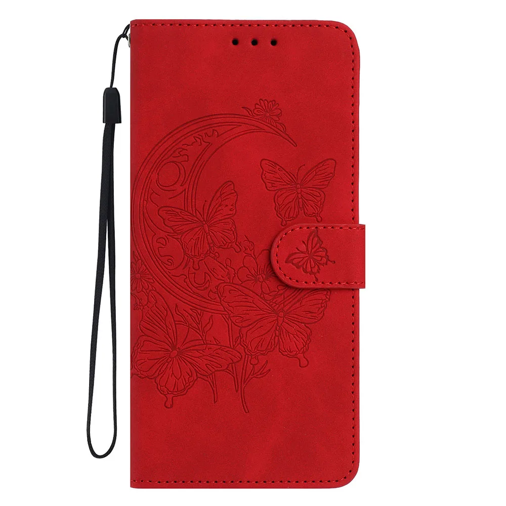 Butterfly Wallet Phone Case with Card Holder Slots and Shockproof Cover