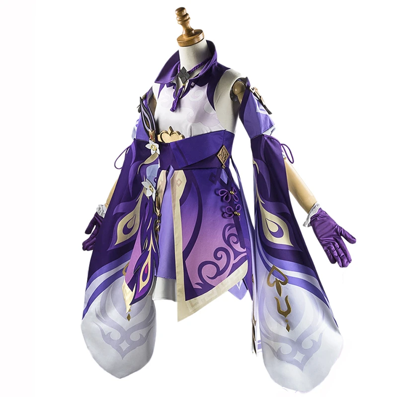 Genshin Impact Keqing Traditional Dress Cosplay Costume