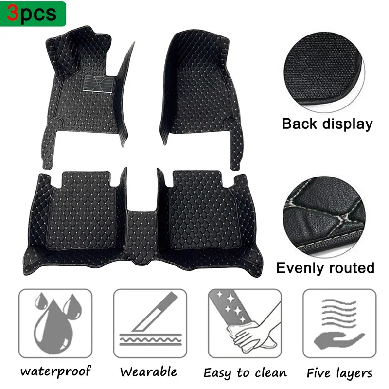 Tappetini Auto Su Misura Per MG ZS Hybrid+ Luxury 2024-2025: Set 4 Pezzi In Pelle Impermeabile Antiscivolo, Facili Da Pulire
