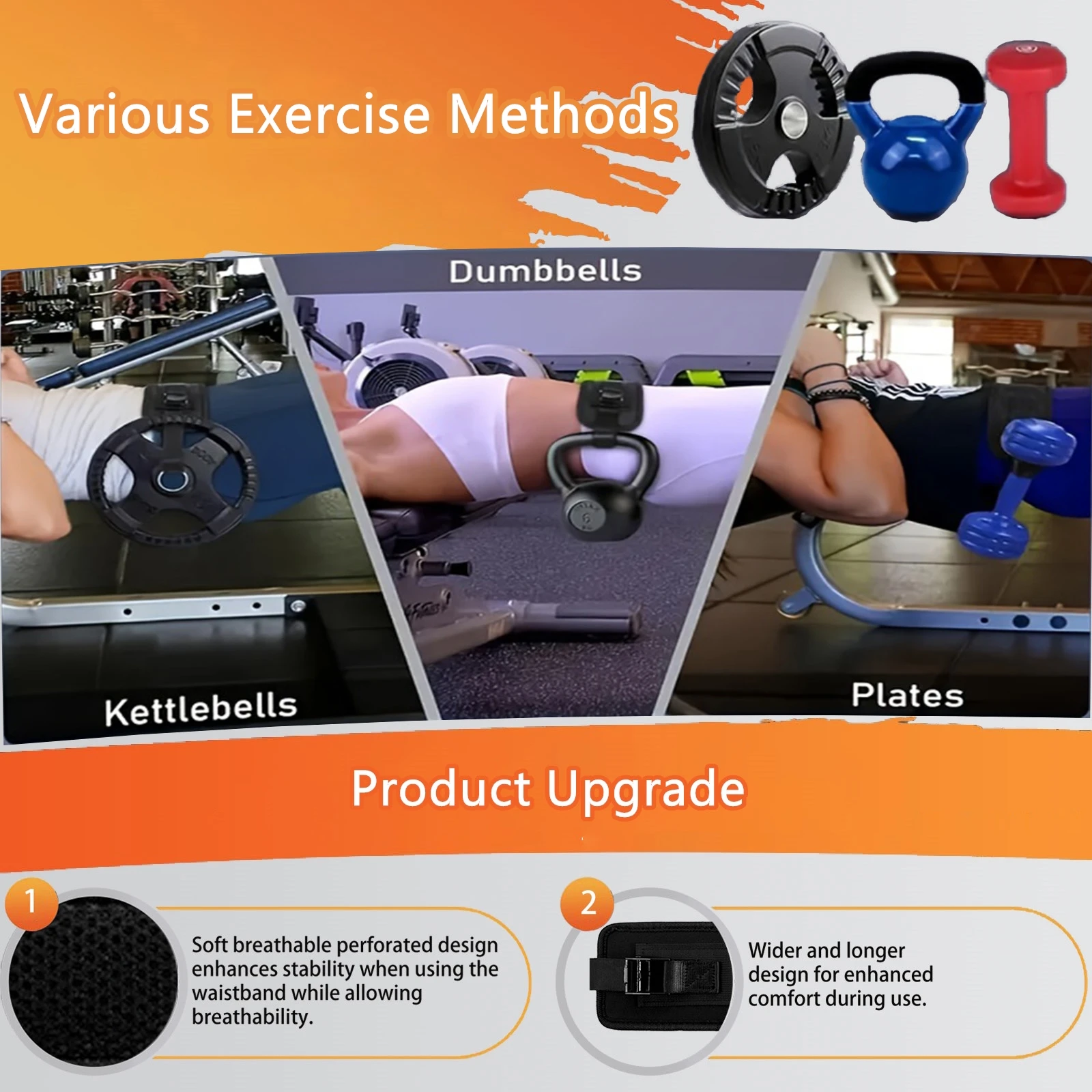 Gym Accessories Weight Lifting Waist Strap Hip Thrust Belt For Glute Bridge Squat Lunge Dip Exercises
