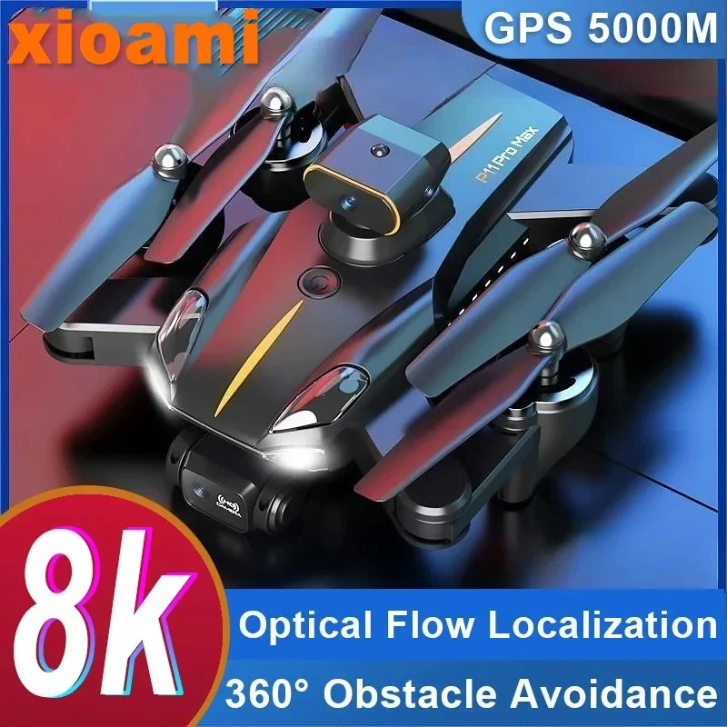 Per Xiaomi P11S Drone 8K Hd Camera Evitamento Ostacoli Mini Fotografia Aerea Elicottero Quadcopter Pieghevole Professionale