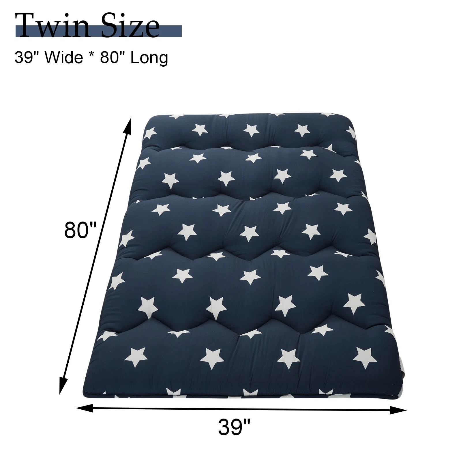 105Gsm Polyester Brushed Fabric 16D 4Cm Sponge Tatami Japanese Mat-Star