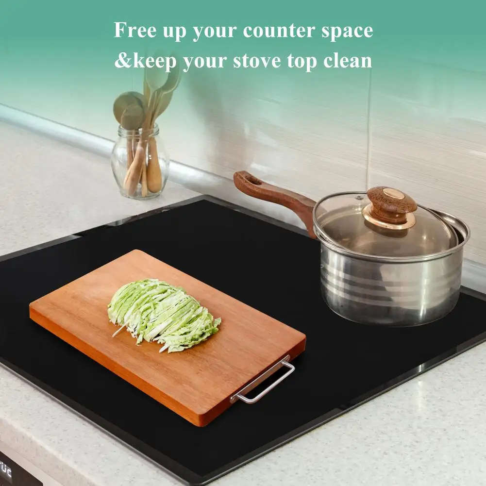 Induction Cooker Cooktop Protector Thickened Rubber Protective Pad  Anti-scratch Non-slip Stove Top Covers 