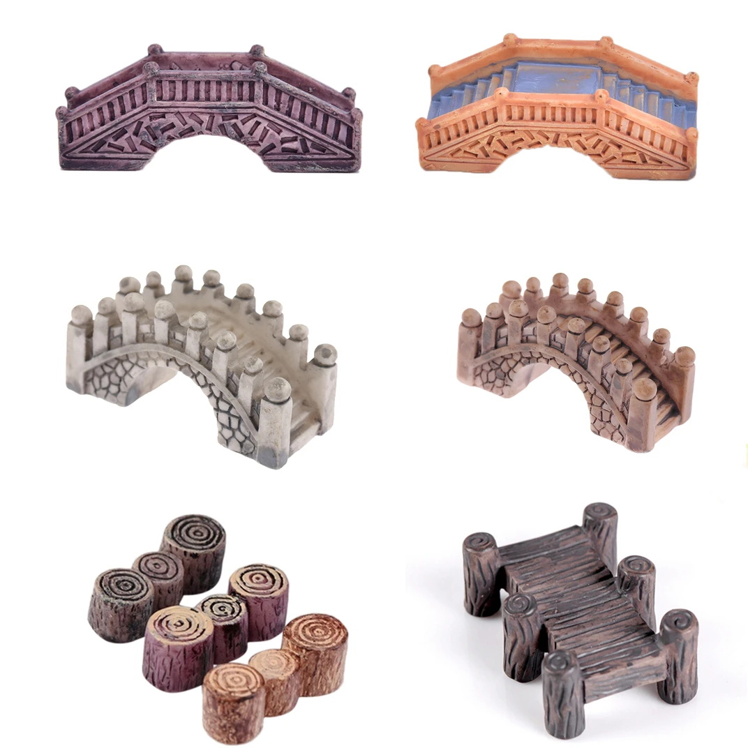 

Полимерные мостовые фигурки, миниатюрные полимерные поделки, сказочные садовые миниатюры, «сделай сам», Террариум, суккуленты, миниатюры, украшение микроландшафта