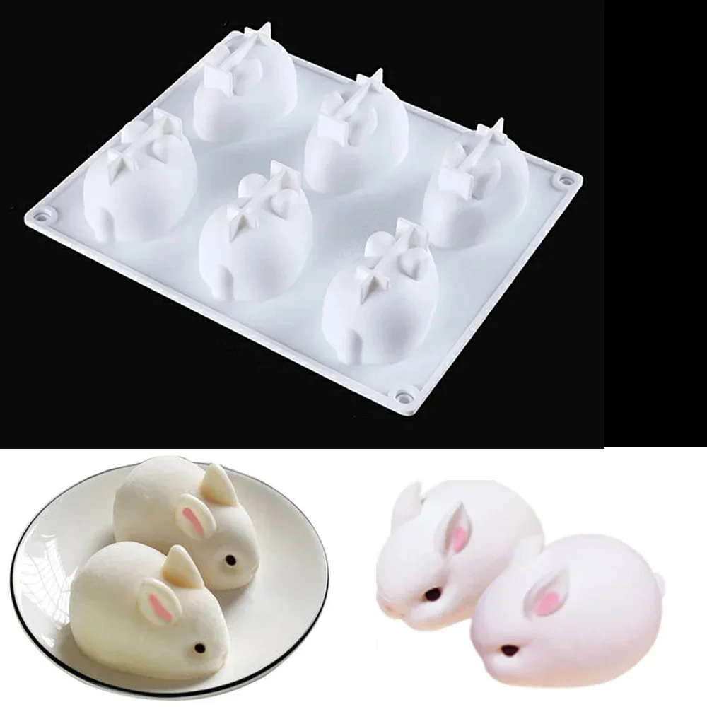 Moule En Silicone Lapin 3D - Pour Savon, Chocolat, Glaçons Et Décoration - Alimentaire Et Réutilisable