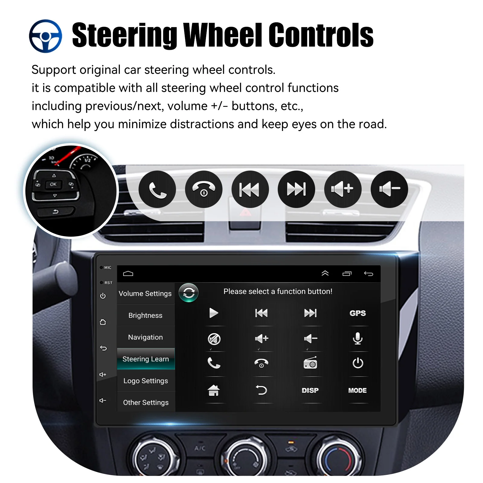 ESSGOO 7 9 10" Car Radio Android Auto Carplay Car...