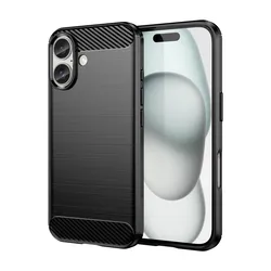 Shockproof Soft Silicone Protective Phone Case - Premium Cover s for iPhone 16 Plus (Black)