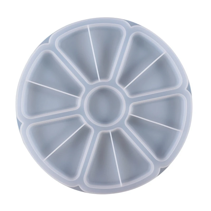 

Nut Snacks Tray Box Dish Silicone Mold Fruit Tray DIY Mold 97QE