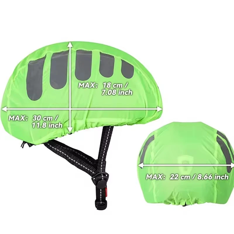 1pcs Riding Hat Mountain Road Bicycle Helmet with Reflective Strip Waterproof and Windproof Bicycle Helmet Cover