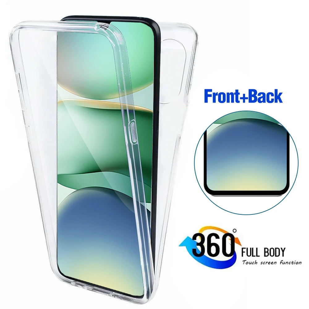 360-Degree Double-Sided Crystal Clear Protective Phone Case