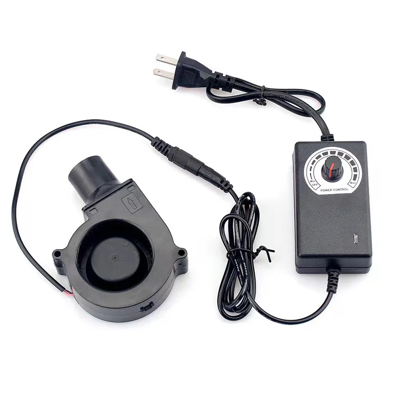 7530 9733 Blower Fan with Power Variable Speed Controller Barbecue Fan Air Blower Picnic Grill Wood Stove Cooking adjustable 2
