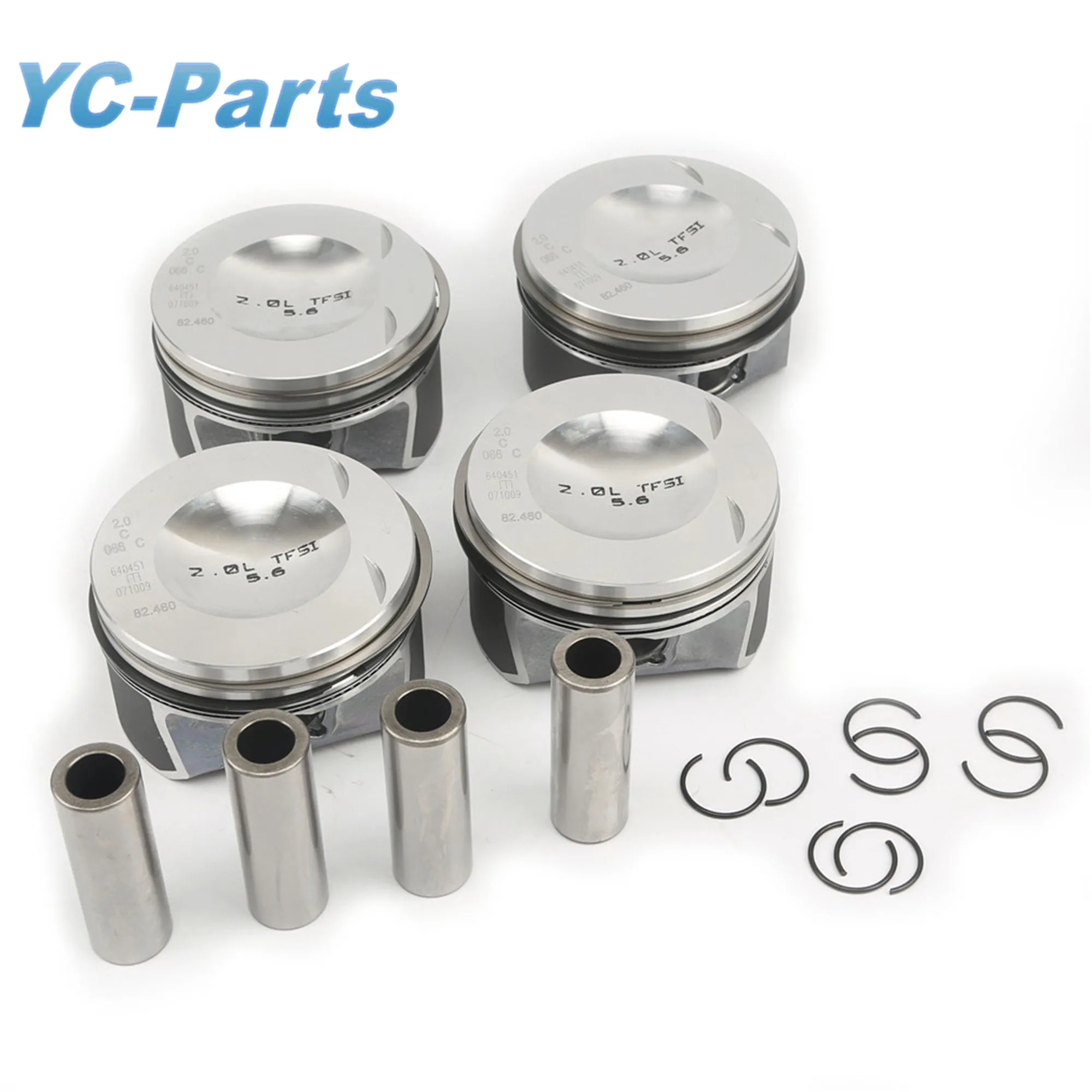 

82.5mm STD Engine Piston & Rings Assembly Kit 06D107066AB for VW Golf GTI Jetta Passat Audi A4 A6 Skoda Seat 2.0T Pin 20mm