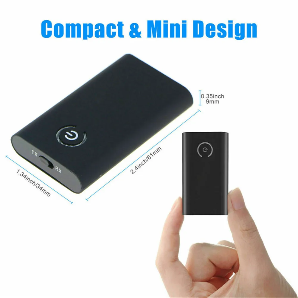 2 in 1 Transmitter Receiver Bluetooth 4.0 Wireless Adapter with 3.5mm Jack Bluetooth Audio Adapter For PC TV Car Sound System bluetooth transceiver adapter bluetooth adapter audio adapter bluetooth audio receiver