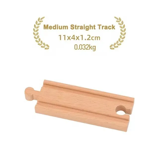 Premium Beech Wood Railway Train Track Accessories for Children’s Educational Play