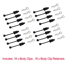 Durable Rubber Body Clip Retainer Kit for RC Car Parts - Universal Fit (16 PCS Save More)