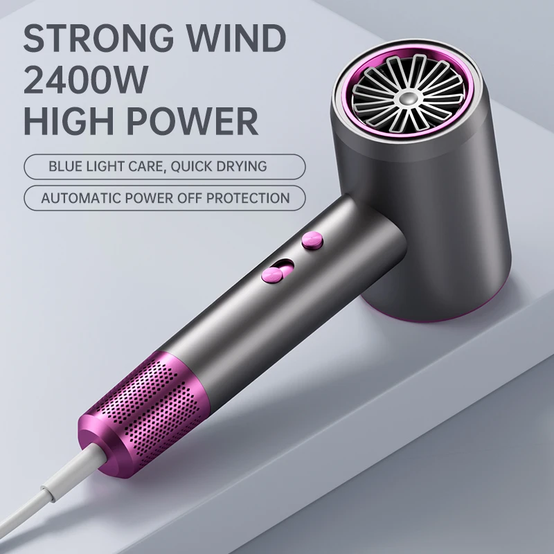 Hair Dryer 110V-220V High-Power Quick Drying Negative Lonic Blow Dryer Hot Cold Wind Air Brush Salon Tool