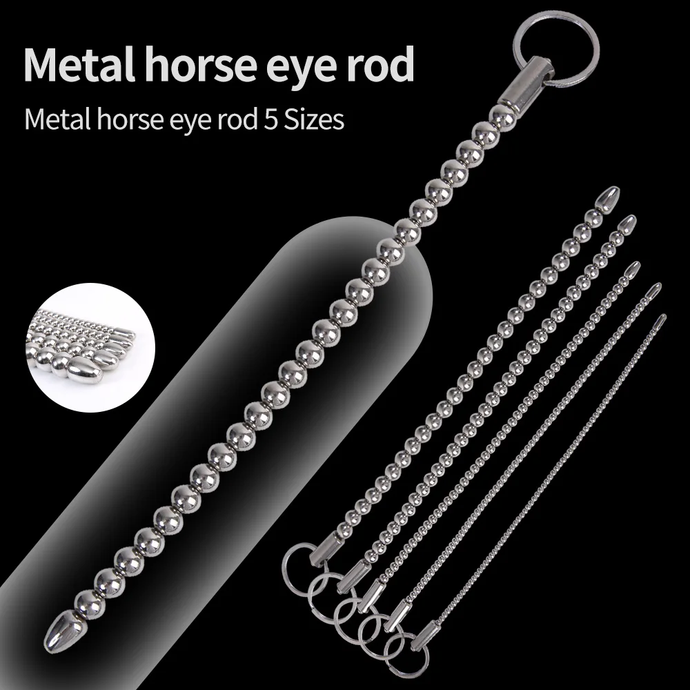 Urethral Dilator Stainless Steel Urethral Insert Penis Plug Urethral Pull Beads Bdsm Sex Toys For Men Metal Urethra Dilator Sounding Catheter Rod