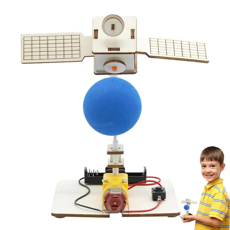 

Rotating Aerospace Satellite Assembly Kit DIY aerospace satellite model interactive space science model Preschool learning toys
