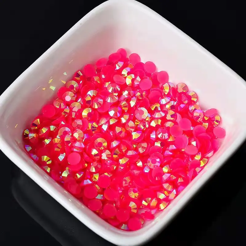 Large package 2-6mm AB jelly resin nail art rhinestone nail accessories DIY jelly rhinestone 3D mobile phone accessories