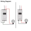 1pc Electronic Weekly 7 Days Programmable Digital Timer Switch Relay Control 220V 230V 10A Din Rail THC15A 6