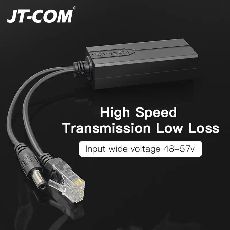 Standard POE Splitter 48V to 5V 12V 1.2A 2A Micro USB tpye-C 100M/1000M POE Camera Injector Power Supply for Huawei Hikvision - Image 2