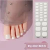 26Tips Pure Toe Gel Nail Sticker Hardens with UV Lamp Curing Waterproof Phototherapy Oil Gel Foil Nail Art Decorations 5