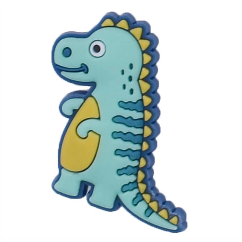 Hot Sale 1pcs PVC Dinosaur Shoe Charms for Crocs Accessories Badge Women Clogs Buckle Kids Pins Men Decoration Jeans X-mas Gift