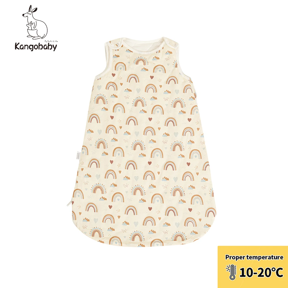 

Kangobaby Newborn Baby Sleeping Bag Bamboo Cotton Warm Wearable Blanket Winter Print Vest Sleep Sack