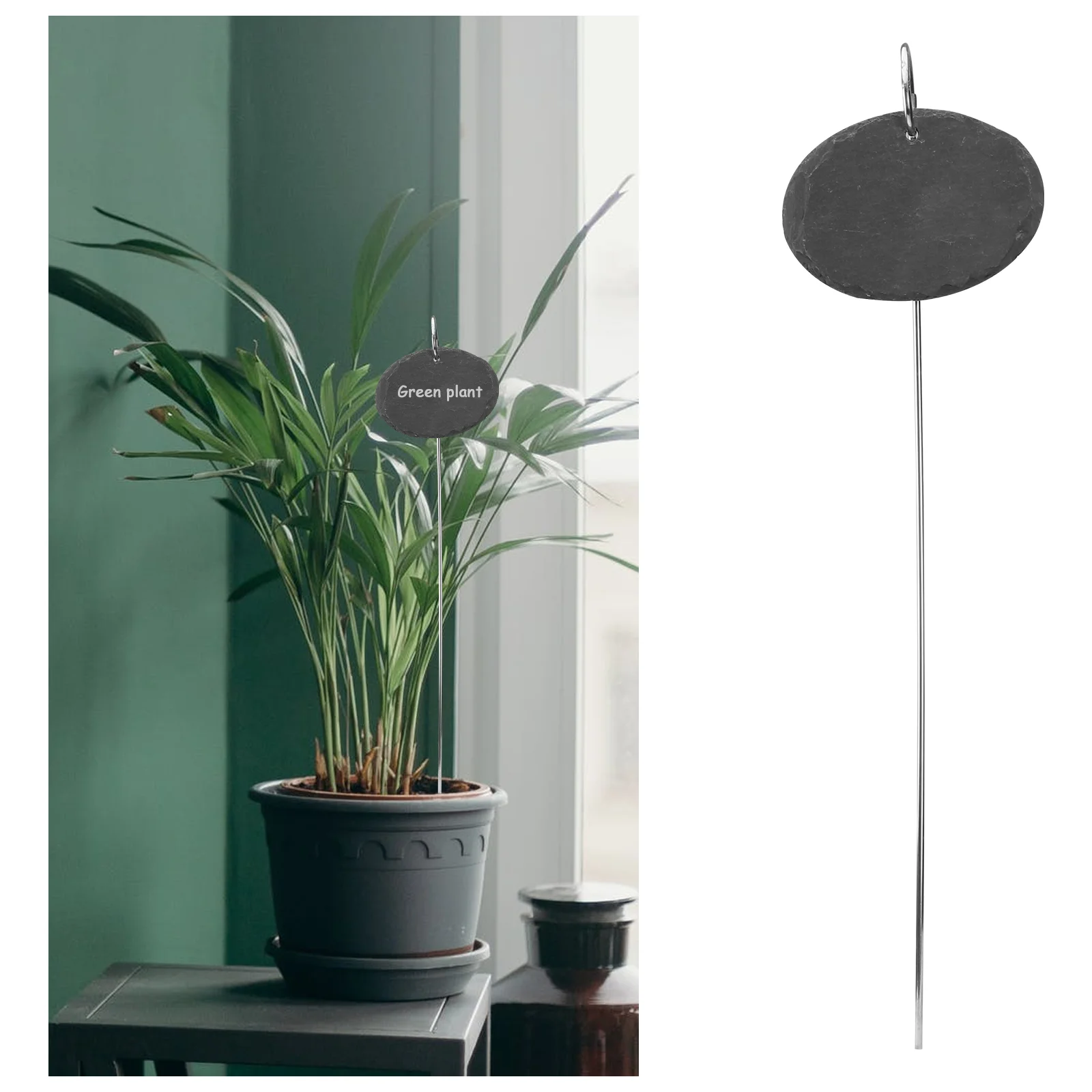 

4 Pcs Plant Flower Label Slate Tree Labels Classification Signs Flowers Boards Stone Name Tags Garden Stake